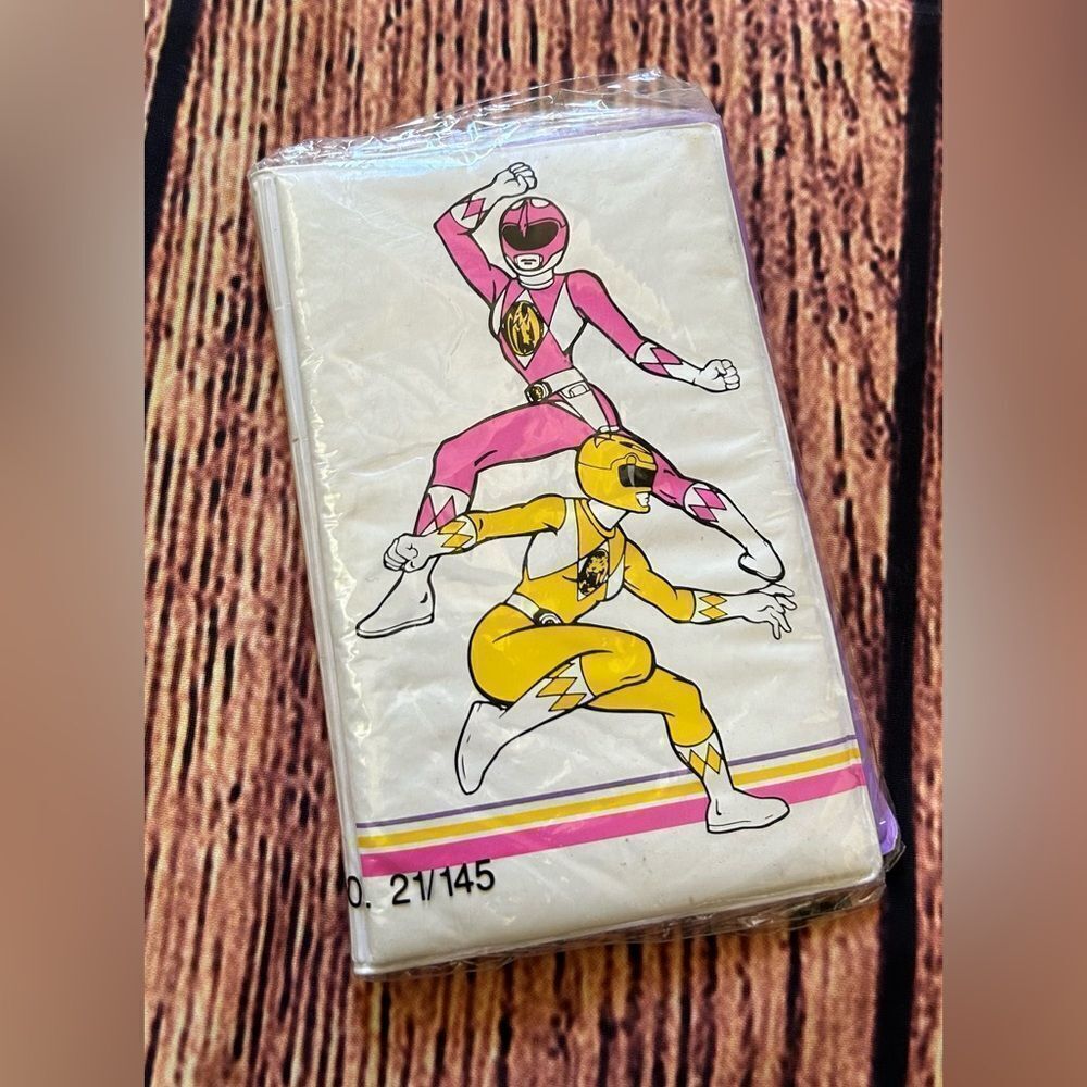 Vintage Power Rangers Pink & Yellow Ranger Sealed Pocket Note Book